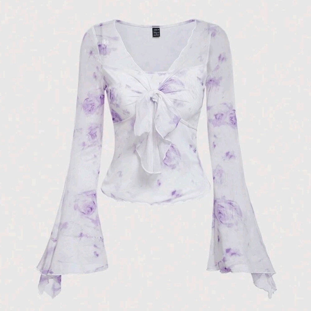 Floral Purple Women's Top